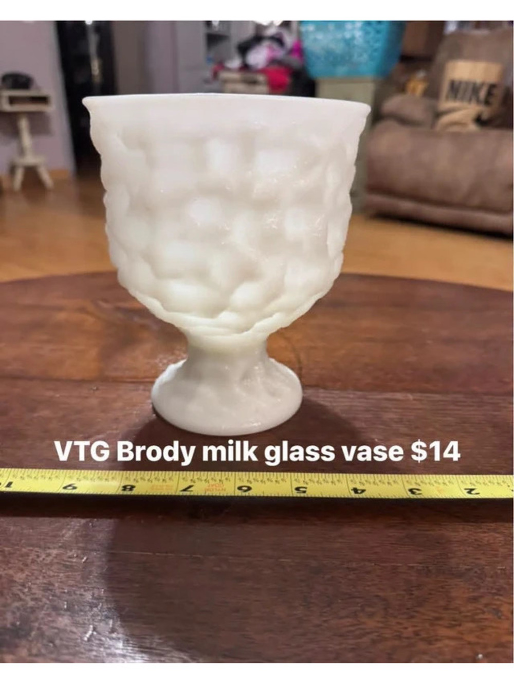 Vintage Brody Milk Glass Vase